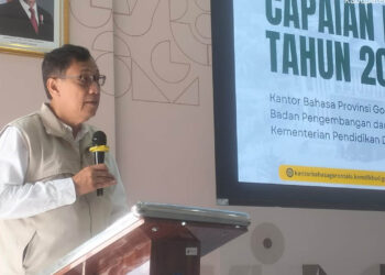 Kepala Kantor Bahasa Gorontalo, Dr. Arie Andrasyah Isa, S.S., M.Hum.,  Foto: Lukman/mimoza.tv.