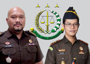 Dari kiri ke kanan gambar, Olan Laurance Hasiholan Pasaribu dan Dr. Abvianto S.H., M.H.,