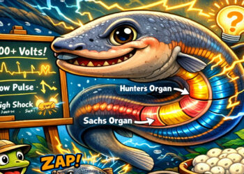 Ilustrasi belut listrik.