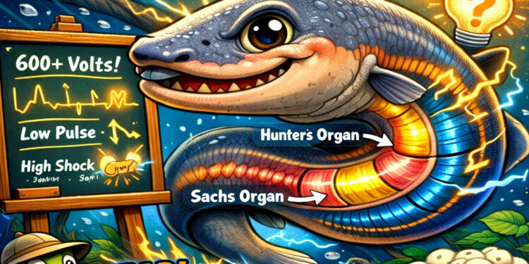 Ilustrasi belut listrik.