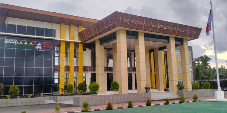 Kantor Kejaksaan Negeri Gorontalo Utara .Foto: Lukman/mimoza.tv.
