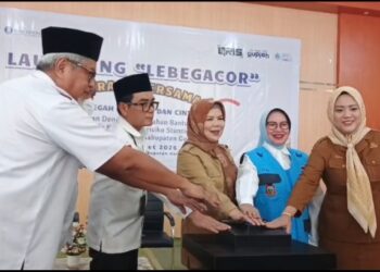 Suasana launching LEBE GACOR, kolaborasi antara KPwBI Provinsi Gorontalo dengan BKKBN.