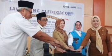 Suasana launching LEBE GACOR, kolaborasi antara KPwBI Provinsi Gorontalo dengan BKKBN.
