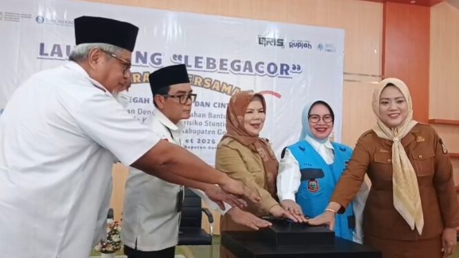 Suasana launching LEBE GACOR, kolaborasi antara KPwBI Provinsi Gorontalo dengan BKKBN.