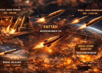 Ilustrasi rudal milik Iran. Foto: AI ChatGPT/mimoza.tv.