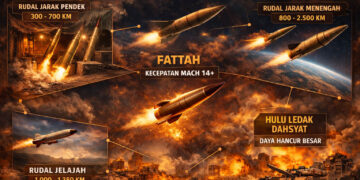 Ilustrasi rudal milik Iran. Foto: AI ChatGPT/mimoza.tv.