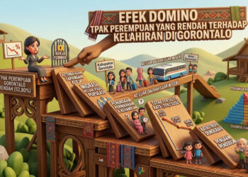 Gambar ilustrasi Efek Domino TPAK Perempuan yang Rendah terhadap Kelahiran di Gorontalo.