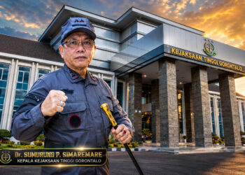 Kepala Kejaksaan Tinggi (Kajati) Gorontalo, Dr. Sumurung P. Simaremare. Foto ilustrasi AI.