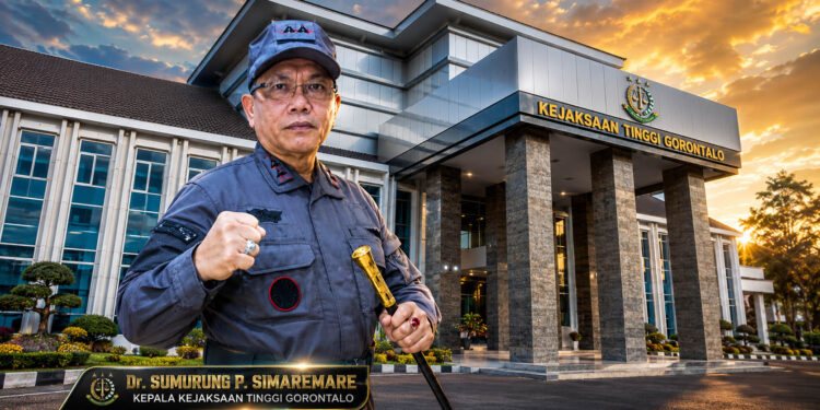 Kepala Kejaksaan Tinggi (Kajati) Gorontalo, Dr. Sumurung P. Simaremare. Foto ilustrasi AI.