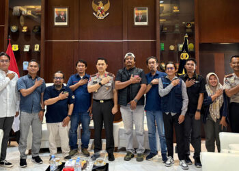 Panitia Temu Jurnalis bersama perwakilan organisasi perusahaan pers dan profesi wartawan melakukan audiensi dengan Kapolda Gorontalo, Irjen Pol Widodo, Kamis (21/5/2026).