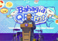 Kepala Perwakilan Bank Indonesia Provinsi Gorontalo, Bambang Satya Permana, saat menberikan sambutan pada penutupan ivent BAHAGIA QRISFest 2026. Foto: Humas KPwBI Provinsi Gorontalo).