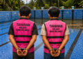 Foto ilustrasi dua tersangka dalam kasus proyek rehabilitasi kolam renang Lombongo.