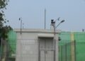 stasiun Air Quality Monitoring System (AQMS) yang berada di kawasan Taman Kota