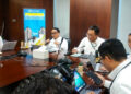 Kepala Perwakilan BI Provinsi Gorontalo, Bambang Satya Permana, menyampaikan paparan dalam kegiatan PIRAMIDA (Ngopi Bareng Insan Media) di Kantor Perwakilan BI Provinsi Gorontalo, Rabu (28/10/2026). Foto: Lukman/mimoza.tv.