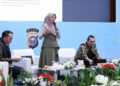 Prof. Dian Ekawaty Ismail, saat menjadi narasumber dalam kegiatan edukasi hukum yang digelar Polda Riau, Senin (26/10/2026).